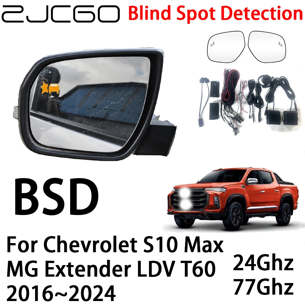 ZJCGO Car BSD Radar Warning System Blind Spot Detection Safety Driving Alert for Chevrolet S10 Max MG Extender LDV T60 2016~2024