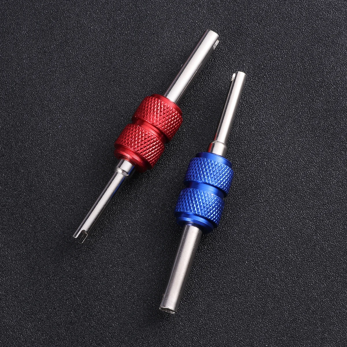 

2 pcs Aluminum Alloy Tire Stem Core Remover Tool Dual Head Car Repair Kit Portable Valve Installer For Bike Atv Trucks
