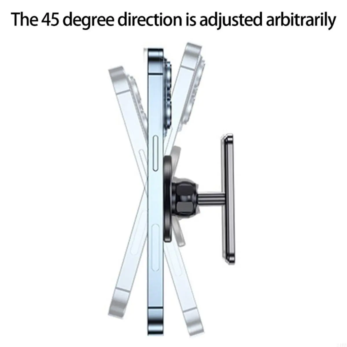Portable Phone Holder 360 Rotation Adjustable Secure Metal Surfaces Attachment Easy to Use for Gym Use