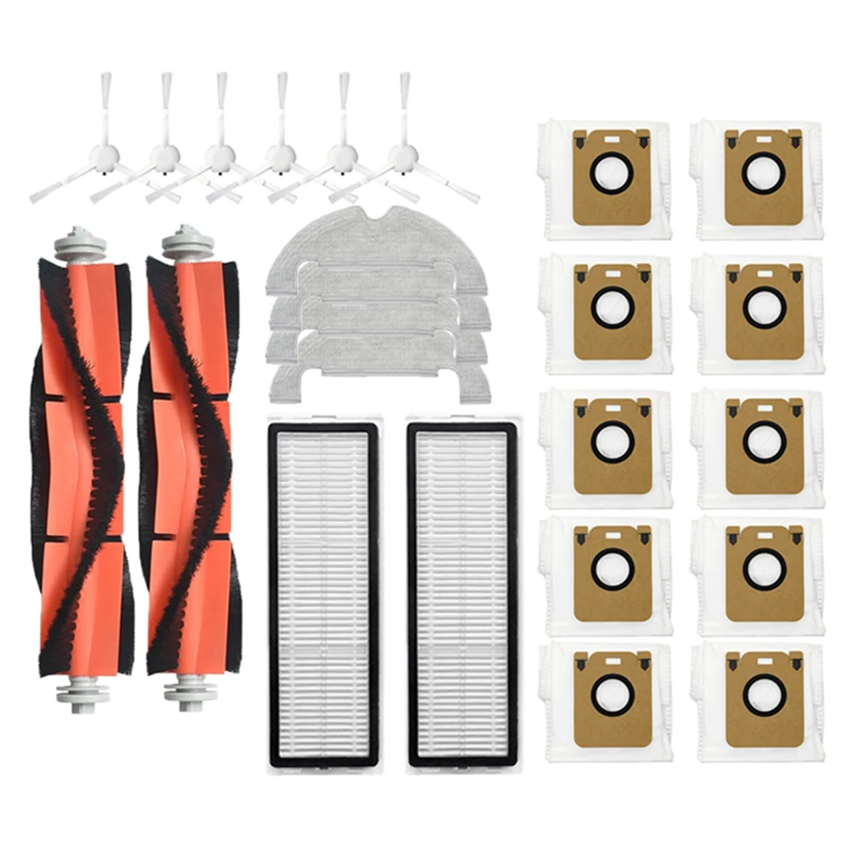 Filtre Hepa pour aspirateur robot Bot D10 Plus RLS3D, vadrouille, brosse latérale principale, sac à poussière, pièces de rechange