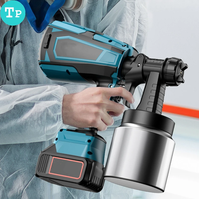 

Tp 1000ML Cordless Electric Spray Gun High Power with Nozzle Flow Control Airbrush Paint Gun Paint Sprayer for Makita Battery