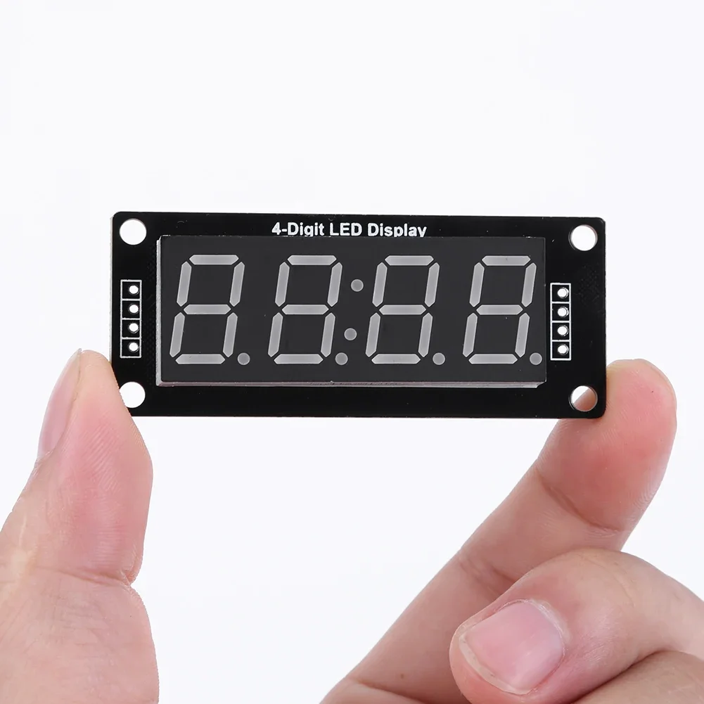 TM1637 Time Indicator Tube 4 Digital Clock Module 7 Segment Glow Tube Clock Digital Indicator Tube 0.56 Inch LED Display Module