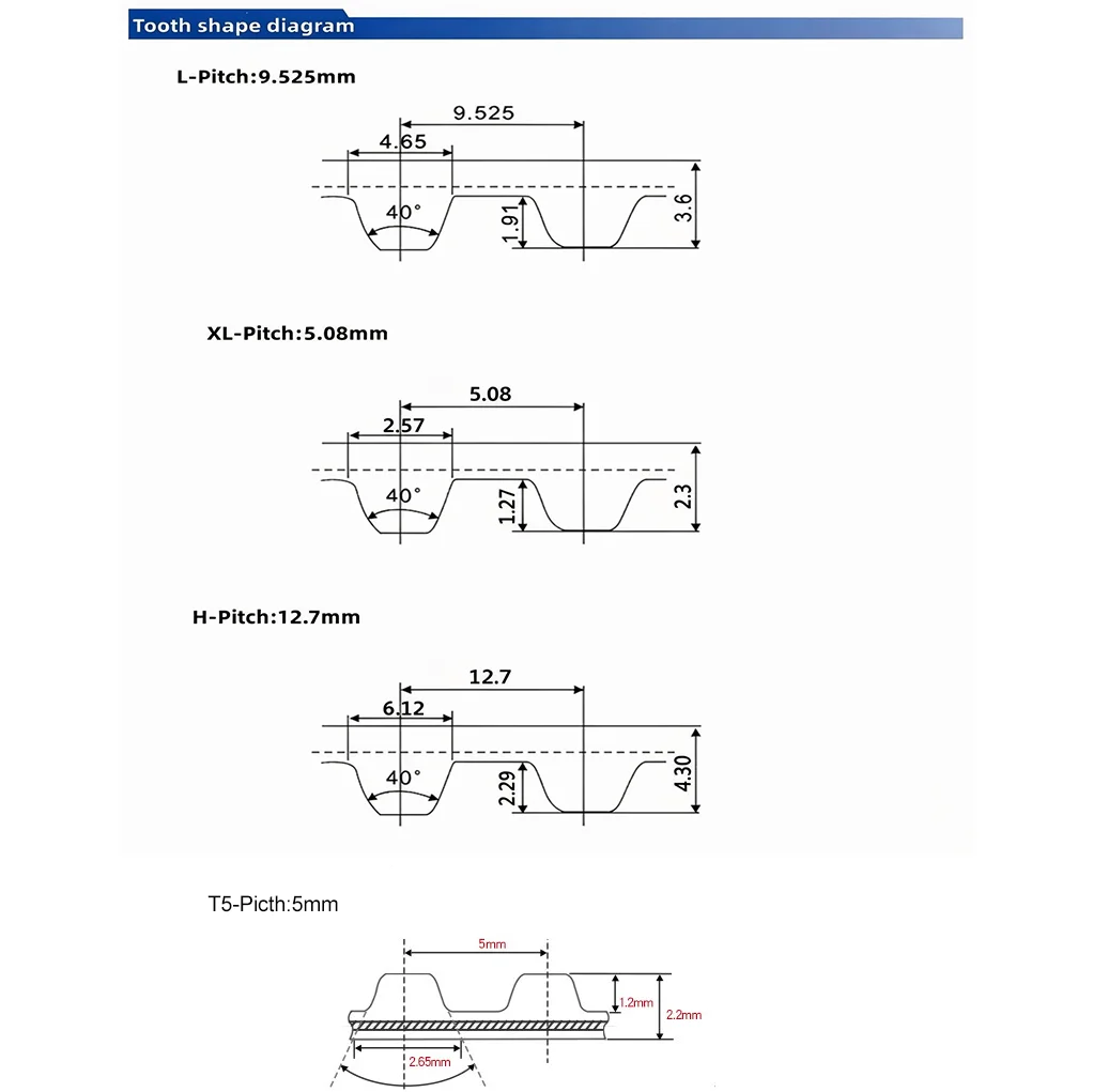 1/2/5pcs L/H/XL/MXL/T5/T10 PU with Steel Core Timing Belt Polyurethane Open Timing Belt Width 6/10/15/20/25/30mm Drive Belt