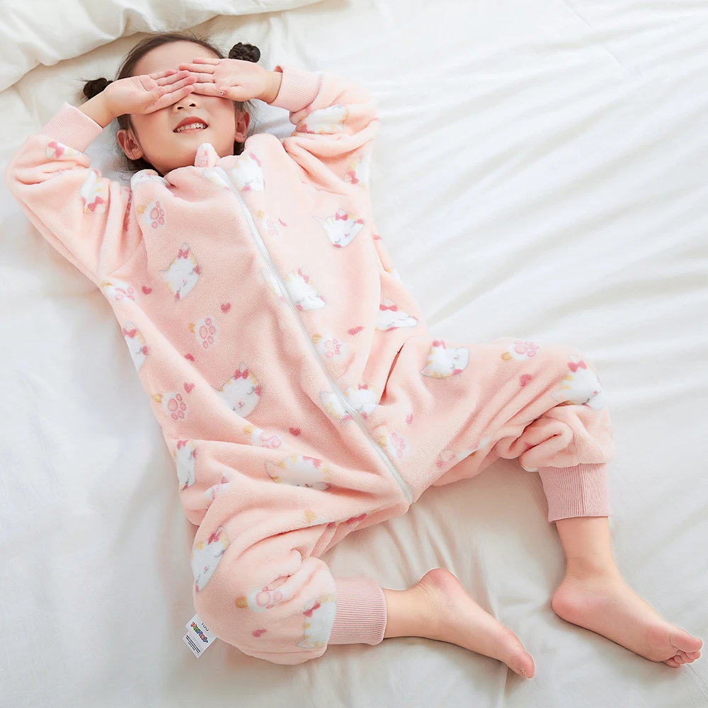 Boys Girls Sleeping Bag Kids Toddlers 0 to 1 2 3 4 5 6 Years 2024 Winter Onesie Children Pijamas Infantil Owl Halloween Pajamas