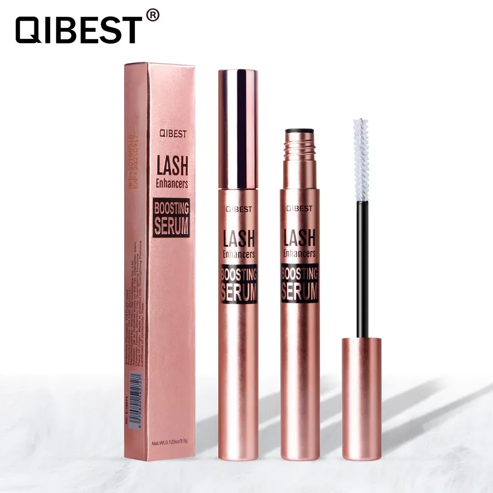 QIBEST 속눈썹 케어 액체 영양 에센스 속눈썹 자연스럽게 길고 깊이 영양을 공급하는 속눈썹 두껍고 곱슬거림