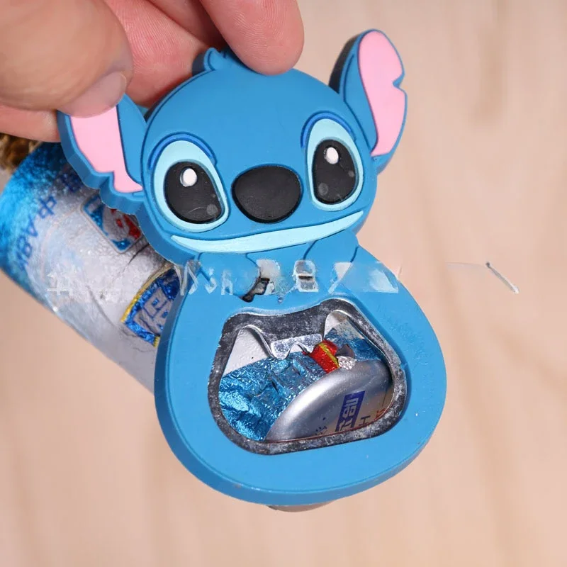 Kawaii Disney Stitch Bottle Opener Lilo & Stitch Peripheral Fridge Magnet Cartoon Multifunctional Beer Bottle Opener Cute Anime