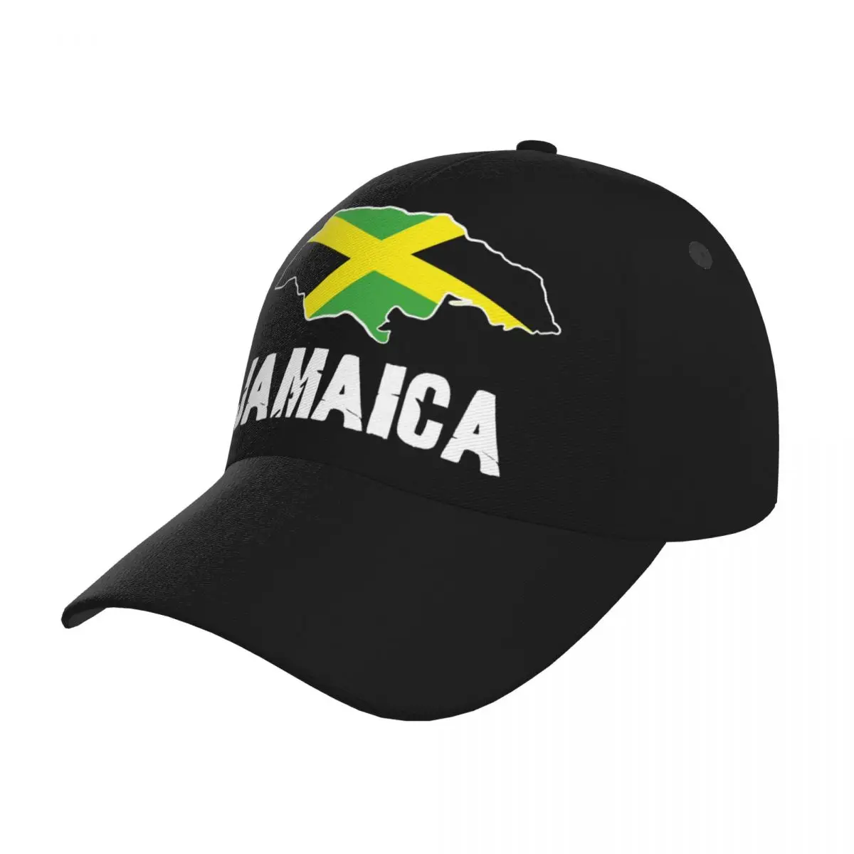 

Unisex Outdoor Sport Sunscreen Baseball Hat Running Visor Cap Jamaica Map