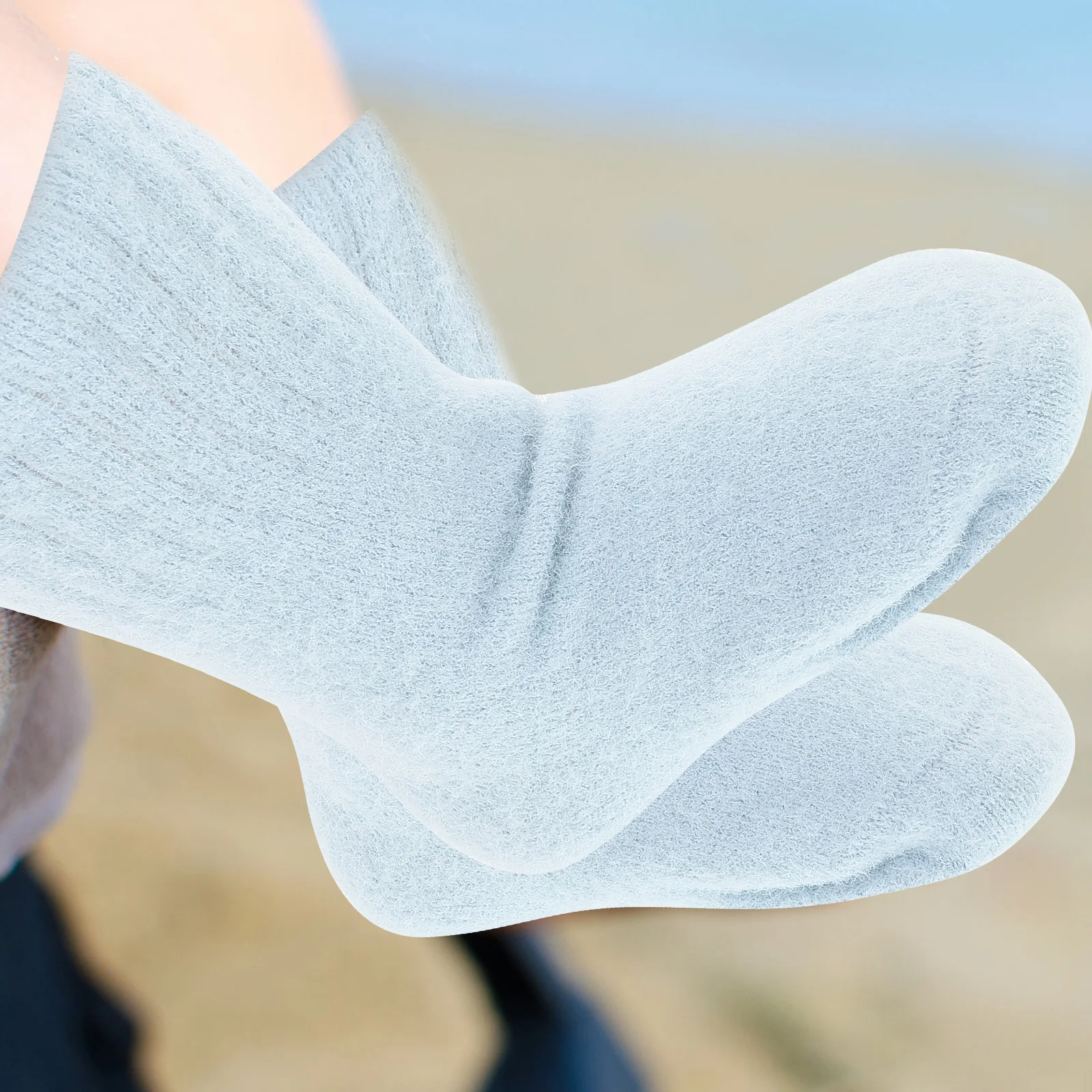 

Thermal Baby Socks Newborn Toddler Children Stockings Thickened Warm Anti slip Sky blue Cotton Ankle Mini Shoes Kids