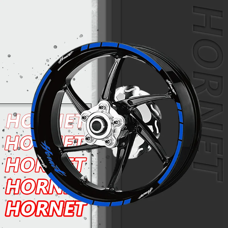 For Honda CB750 Hornet 600 900 CB600F CB 750 HORNET Moto Front Rear Wheel Stickers Tire Stripe Decals Reflective Rims Sticker