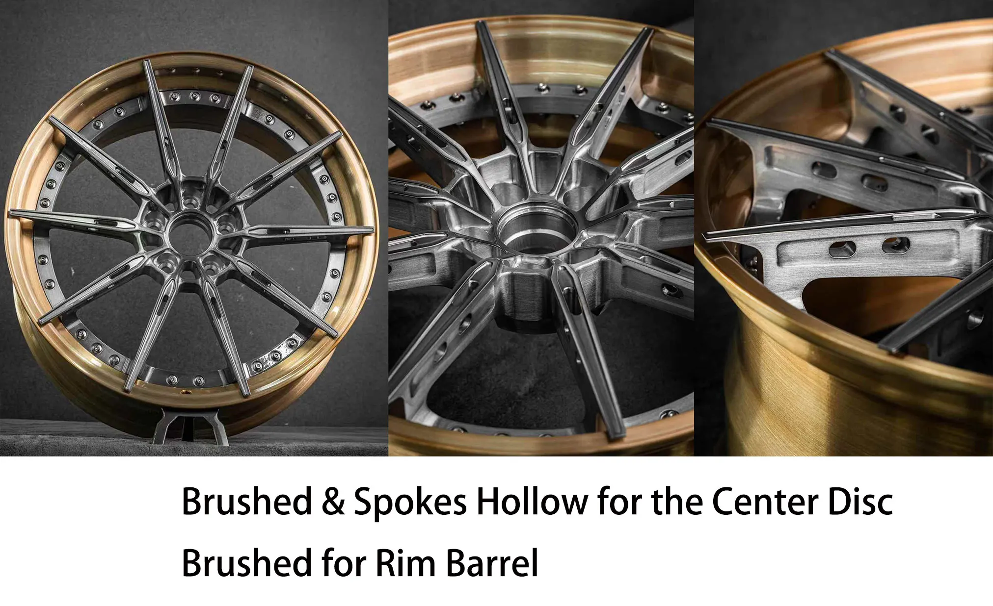 Forged wheels 6061 two-piece 18-inch 19-inch 20-inch 21-inch 22-inch custom rims passenger car aluminum alloy sales