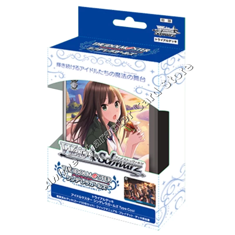 Original WS THE IDOLM@STER Card Cinderella Girl Weiss Schwarz Japanese Anime Goddess Story TCG Game Collection Cards Boys Toys