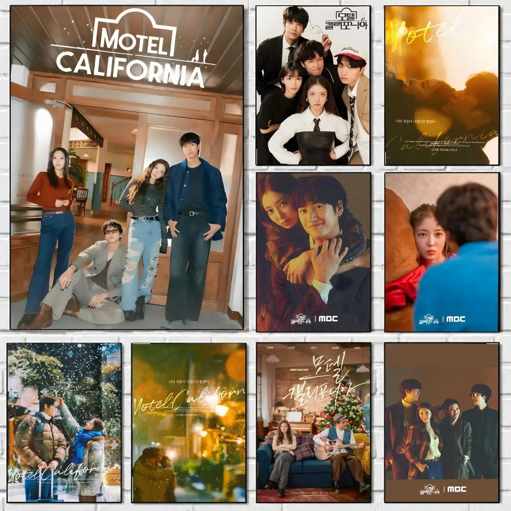 M-Motel C-California Poster Prints Wall Art Pictures For Modern Bedroom Game Room Home Aesthetic Room Deco