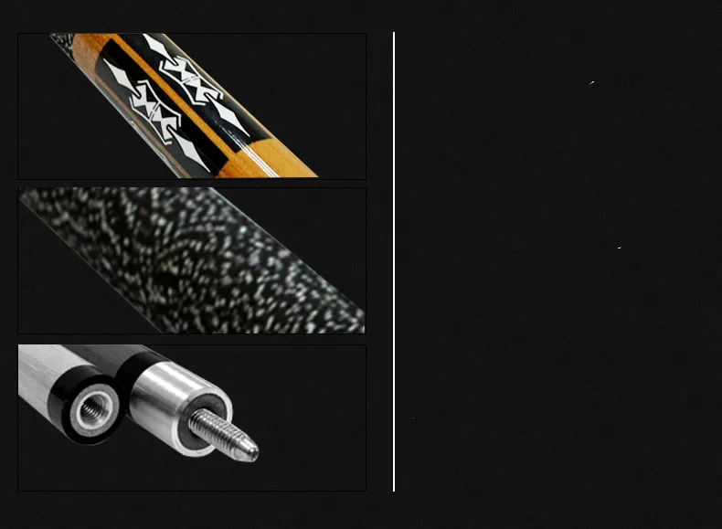 

Черный бильярдный кий в американском стиле на заказ