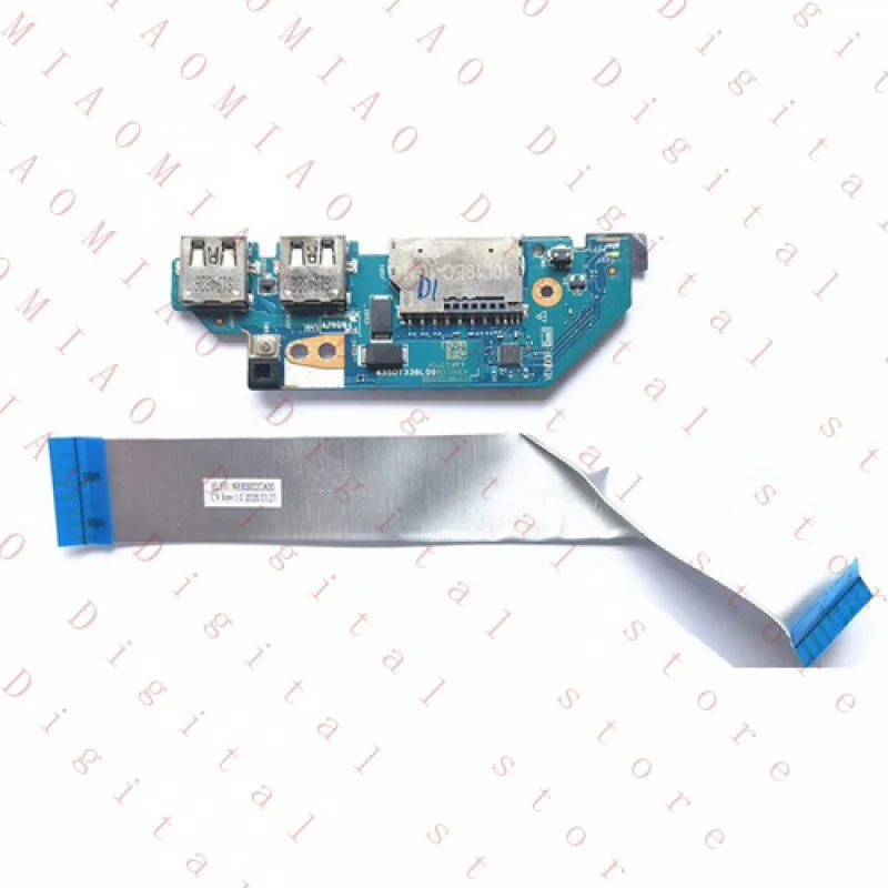 RT  USB Card Reader Power Button Board w/Cable For Lenovo IdeaPad S340-15IWL 15API