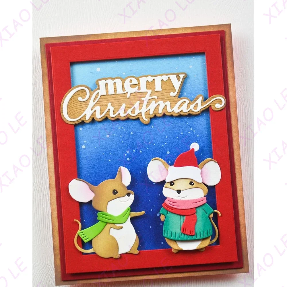 Selamat Natal Perayaan Kereta Luncur Metal Cutting Dies Diy Scrapbooking Kerajinan Kertas Buatan Tangan Membuat Album Kartu Templat Embossing 2025
