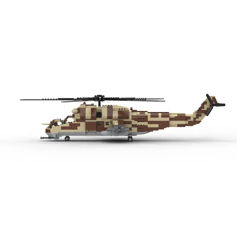 MOC-25288 Bausteinmodell mit urbanem Lufttransporthubschrauber, 833-teilig, kreatives Geburtstagsgeschenkspielzeug für Jungen und Kinder