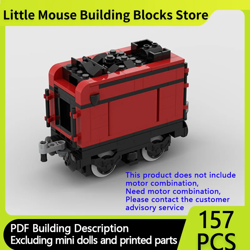 

City Car Model MOC Building Bricks Express Train Coal Carriage Modular Technology Gifts Holiday Assemble Children Toys Suit