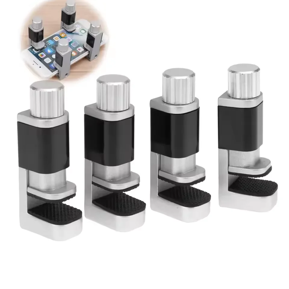 

4PCS Universal Fixture Clamp Holder Adjustable LCD Screen Fixing Clip Plastic Metal Fastening Clamp for Phone Tablet Repair Tool