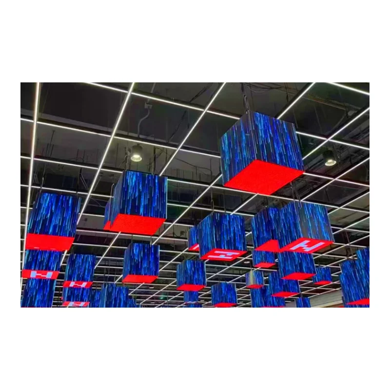 Six-sided LED  Screen Electric Rotating Screen