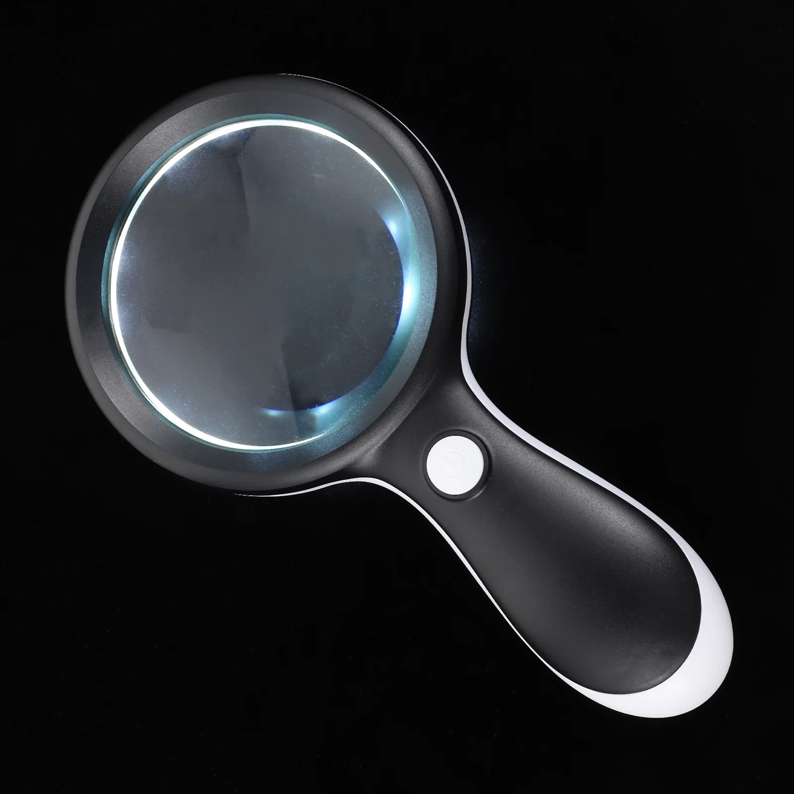 Handheld 10X LED Magnifier Premium Material -Resistant Perfect Gift for Children Elderly Reading Magnifying Glass