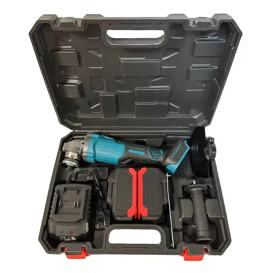 Customisable 21V Brushless Cordless Rechargeable Battery Operated Stainless Steel OEM Industrial Angle Grinder Trigger Grinding