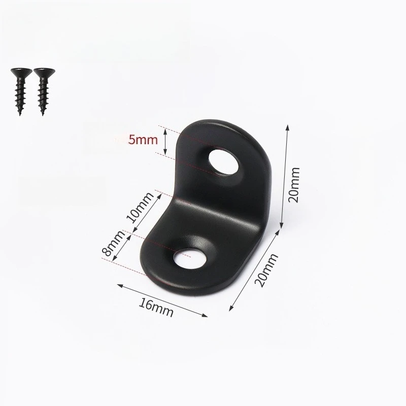 

Кронштейны L-образные из черной нержавеющей стали (70 шт.) и маленькие угловые опоры (140 шт.) для полок, деревянной мебели, стульев, ящиков, с винтами