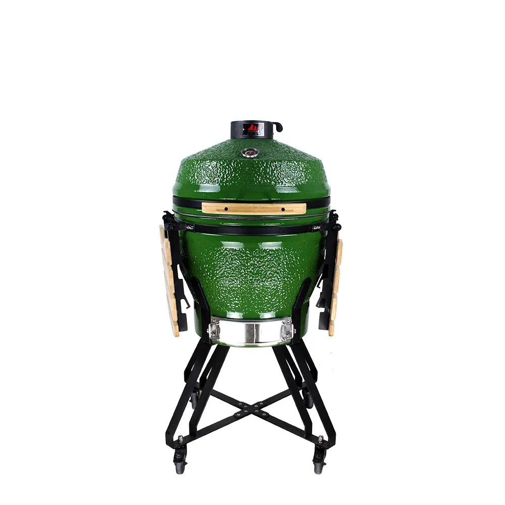 Outdoor barbecue grill Charcoal stove Household clay ceramic 22 inch outdoor ceramic barbecue grill Smoke stove Commercial