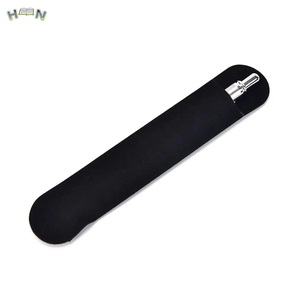 10 Pcs /lot Velvet Pen Pouch Holder Single Pencil Bag Pen Case With Rope For Rollerball /Fountain/Ballpoint Pen