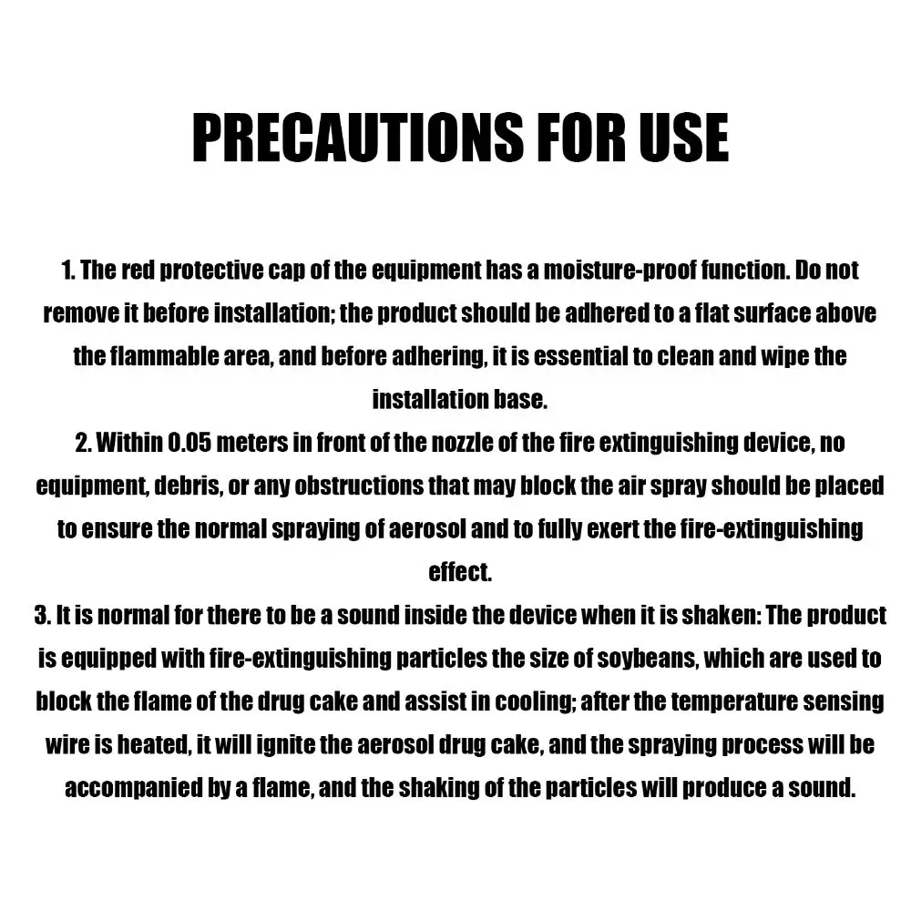 10g,20g,30g,40g Aerosol Self-Activating Automatic Fire Sticker Hot Aerosol Fire Suppression Self-Activating