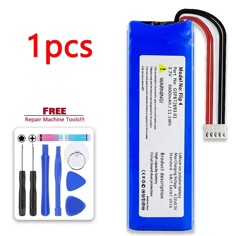 GSP872693 01 Flip4 3.7V 3000mAh Battery + Tools For Bateria JBL Flip 4 Special Edition Bluetooth Audio Battery