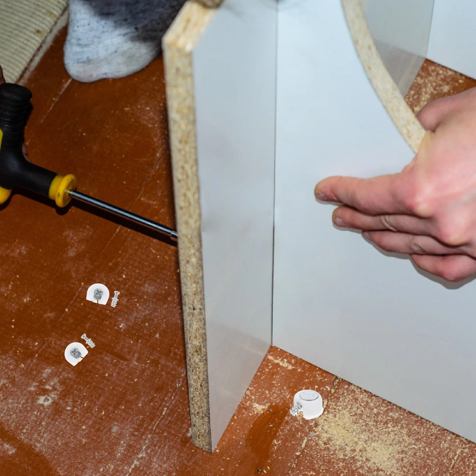 30 قطعة دبابيس الرف للأثاث الثقيلة قفل كامة موصلات خزانة دعم بين قوسين تركيبات الأجهزة السحابات تصاعد #5