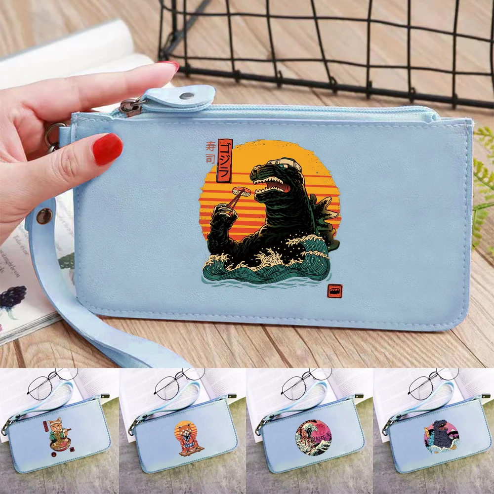 

Long Money Bag Japan Cat Printing Series New High-quality Fashion Multi-Function Personalized Purse Bank Card Storage