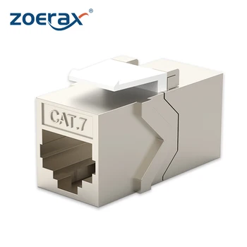 ZoeRax 1 Stück RJ45-Koppler Keystone Jack Cat7 Cat6a 10G-Unterstützung, weiblicher Keystone STP 10 Stück für Wandplatte und Patchpanel