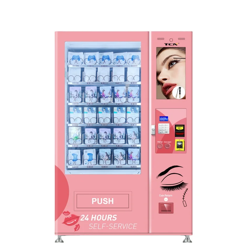 

24hours Beauty Cosmetic Eyelash Clothes Digital Vending Machine Cheap Toy Gift Snack Vending Machine for Non-Refrigerated Goods