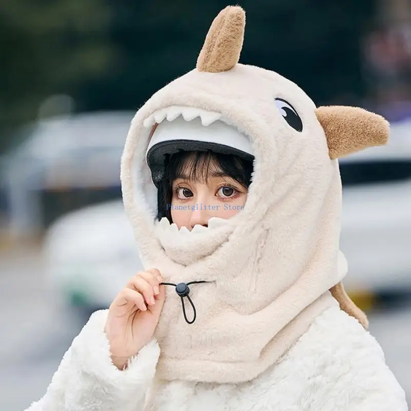 652B قبعة صيد سمك القرش المرحة للمراهقين البالغين، أغطية رأس رياضية شتوية مريحة #1