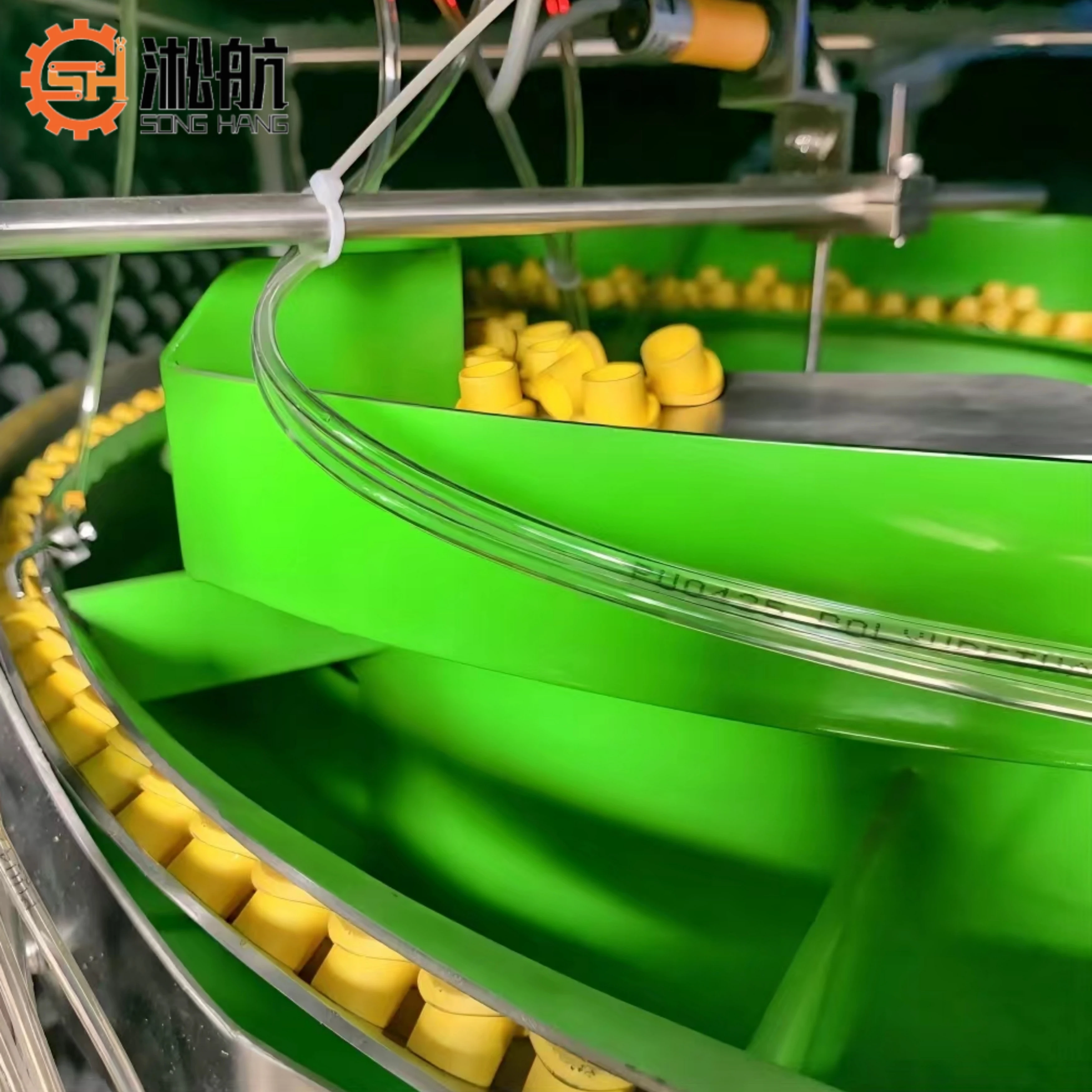 Полностью автоматическая электромагнитная вибрационная чаша для производственной линии Крышка от бутылки Другая линия обработки