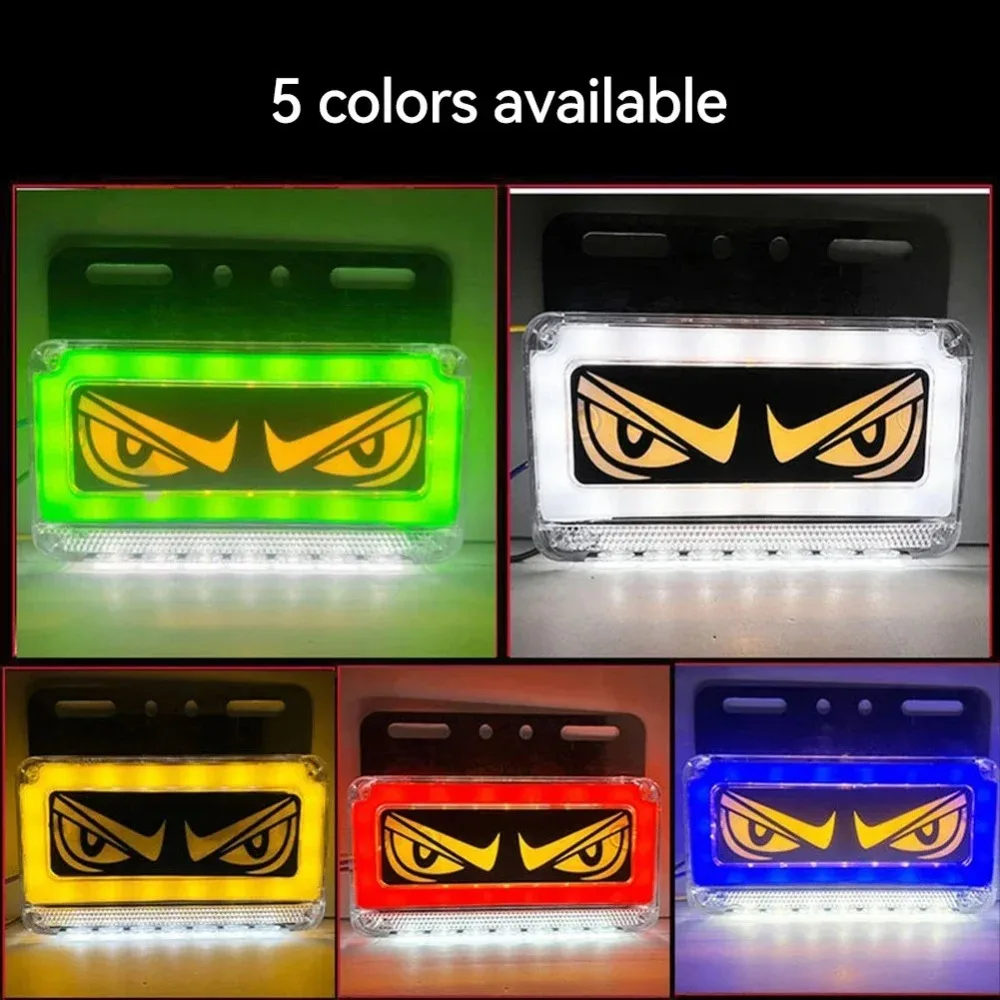 Creative DC 24V Truck Trailer Side Marker Light LED Rectangle Demon Eye Light Devil Eyes Trailer Clearance Light Car Decor