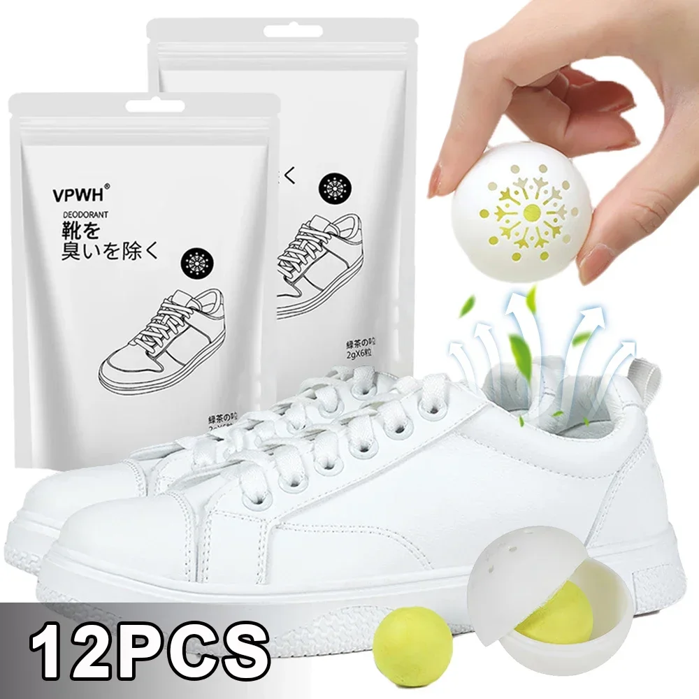 12/1PCS Deodorizer Freshener Balls For Shoes Multifunction Jasmine Scent Fresheners Footwear Shoe Closet Toilet Deodorization