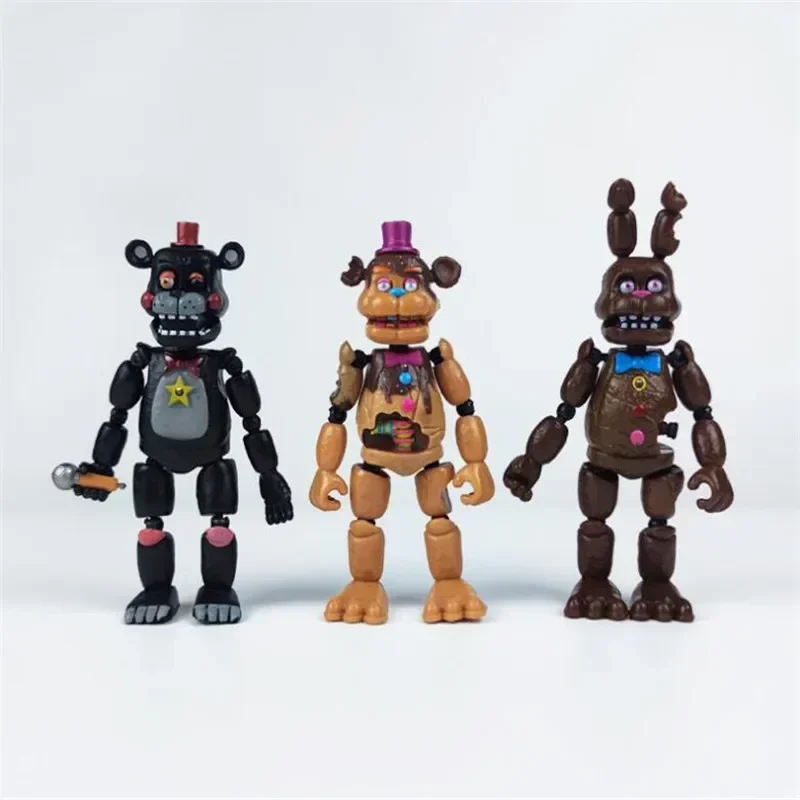 New 6Pcs/Set Fnaf Figures Special Edition Anime Figure Detachable Joint Bonnie Bear Freddy Five Nights Action Figure Model