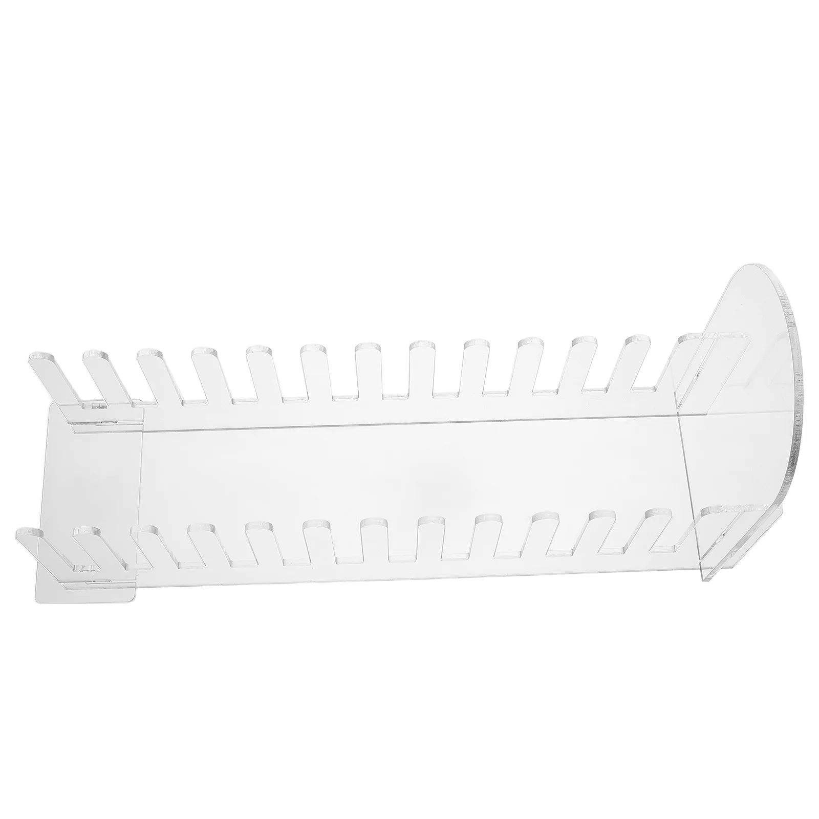 12-Slot Acrylic Greeting Card Display Stand Clear Card Holder Tabletop Organizer Postcard Display Rack for Retail Home