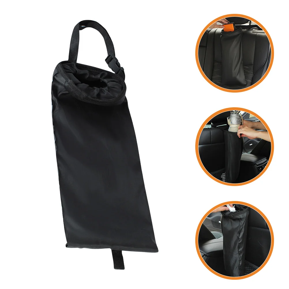 

2Pcs Car Trash Bag Hanging Oxford Cloth Storage Bag Organizer for Garbage Umbrella Car Accessories Vehicle Trash Can