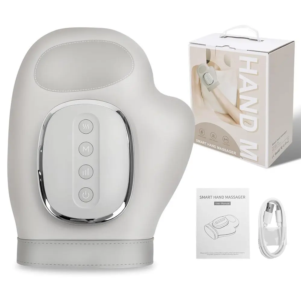 

with Heat and Compression Hand Massager 3 Massage 4 Temperatures Hand Massage 3D Compression Long Lasting Electric Hand Massager