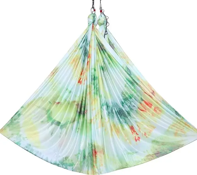 

6M Aerial Yoga Hammock with Stretch Material Durable and Portable Customizable Color for Home Yoga and Fitness Training