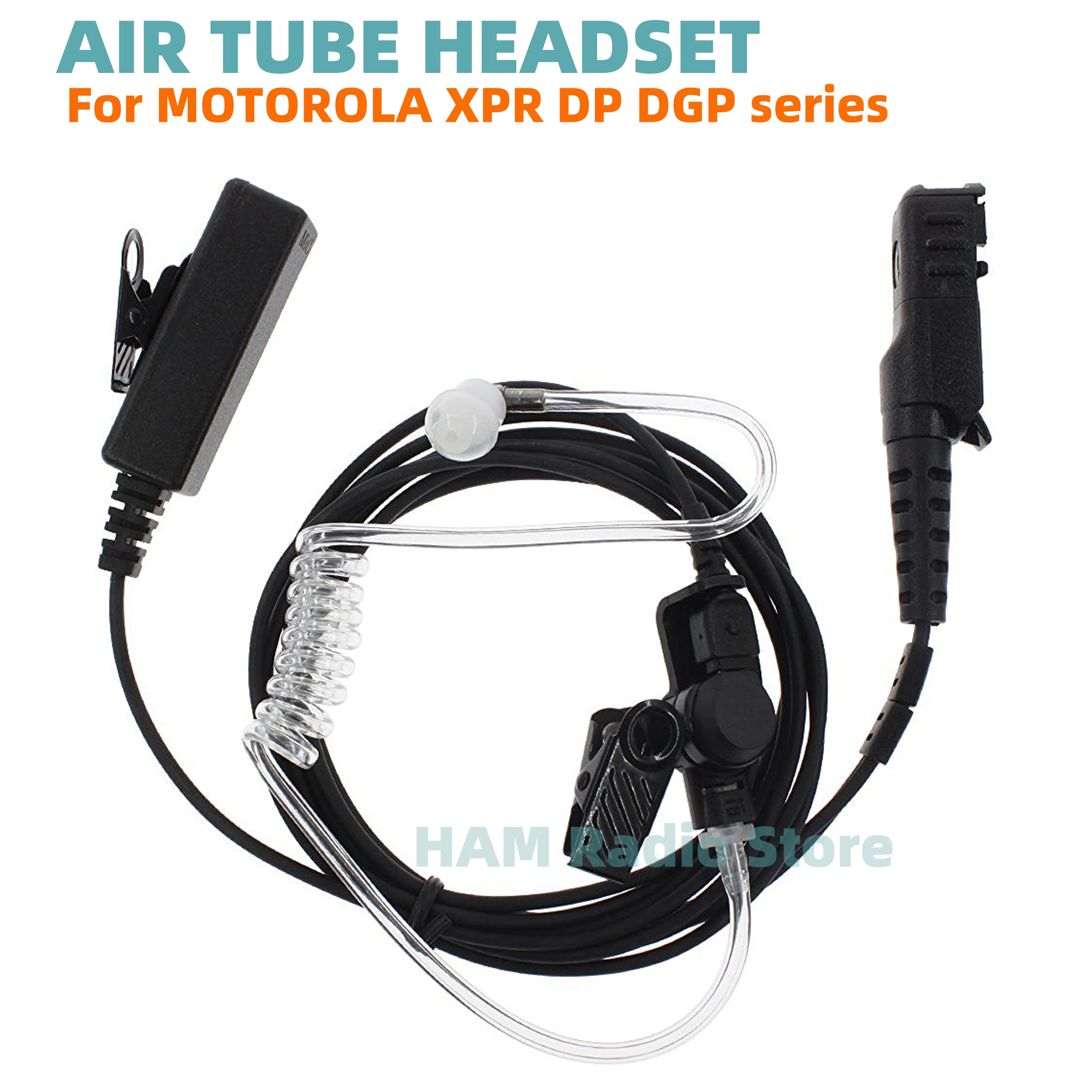 

Air Tube Earpiece Mic PTT Headset For Motorola TETRA MTP3550/3250/3150/3100 DP2400/2600 DP3441e XiRP6600/P6620 DEP550/570e Radio