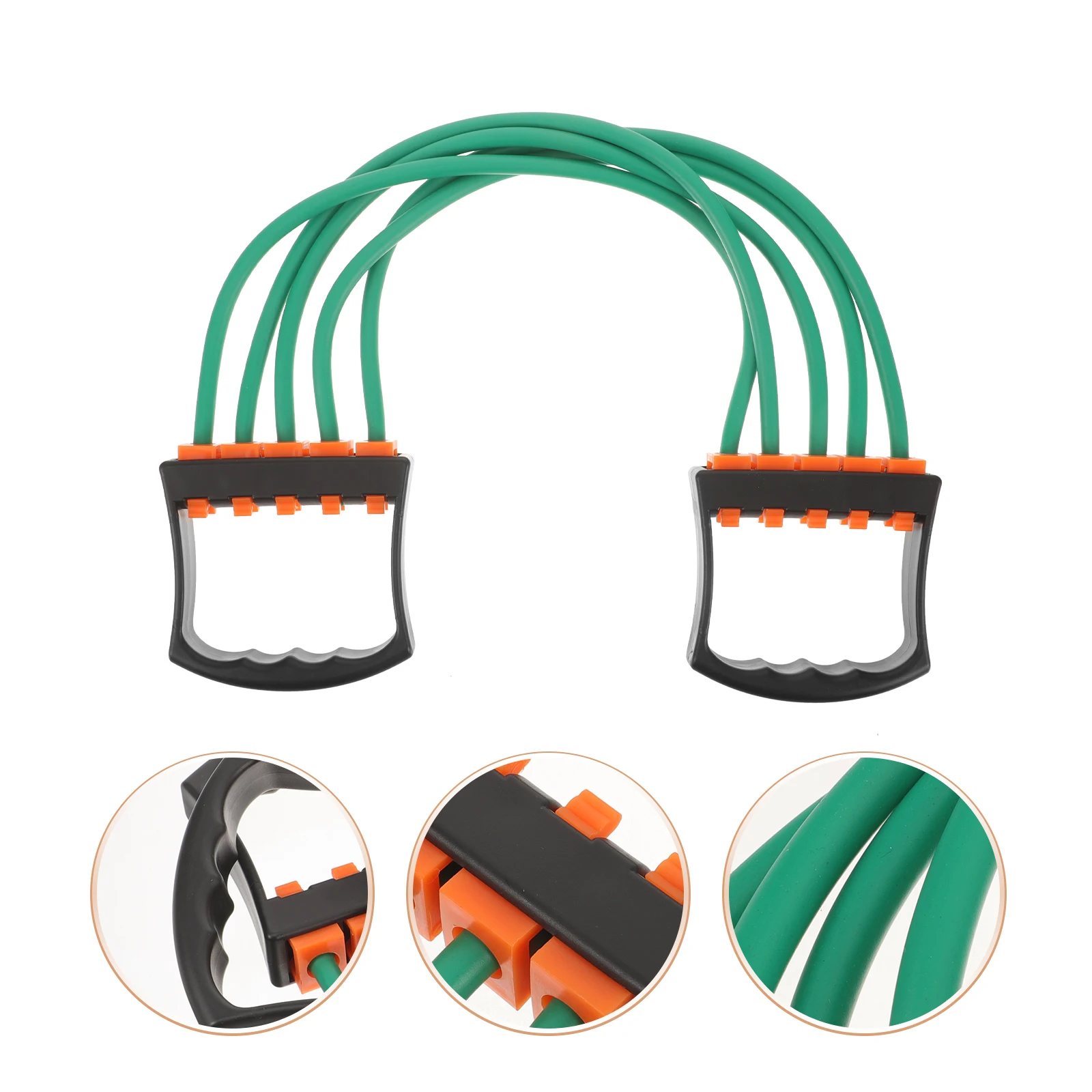 

Chest Expander Elastic Fitness Rope Ergonomic Non Slip Handle Lightweight Compact for Strength Training Rehab Bodybuilding