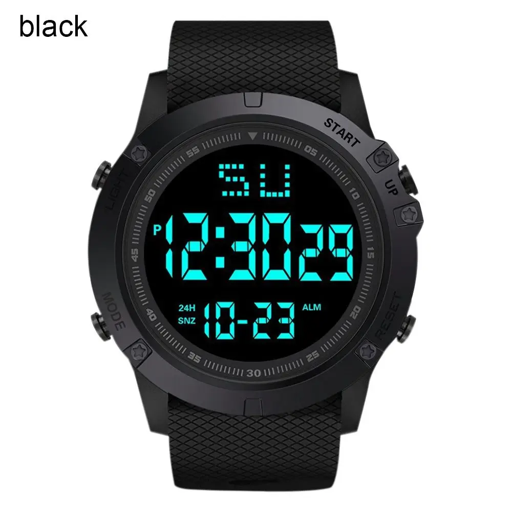 Large Dial Casual Sports Watch Simple Multifunctional Digital Watch LED Screen Wristwatches Sports