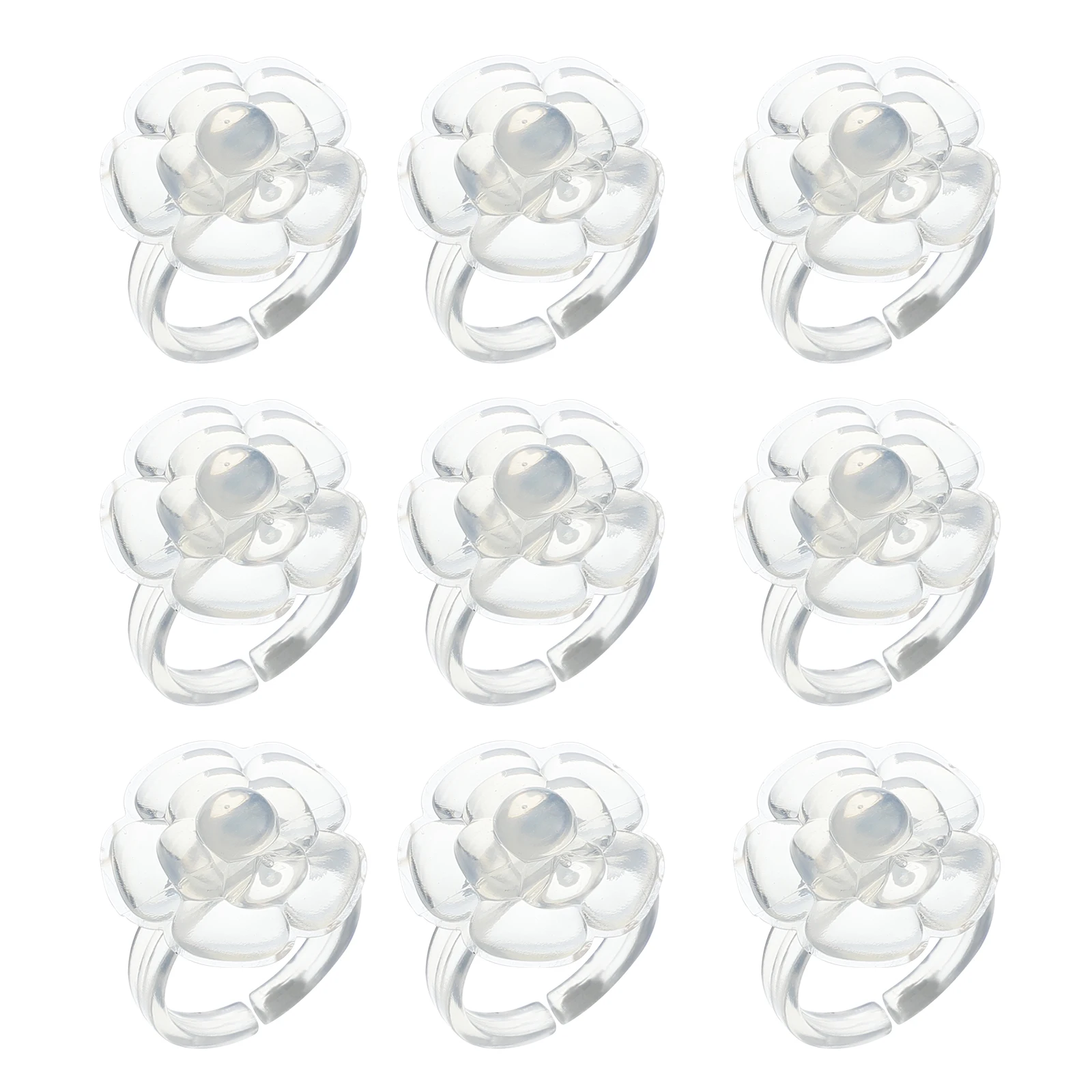 

100 Pcs Polish Manicure Art Finger Ring DIY Tools Paint Holder for Nail Color Mixing Display Photo Props Nail