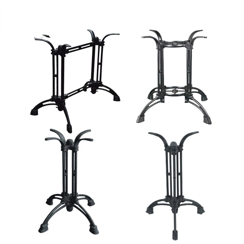 Cast iron table legs Horseshoe feet Hardware furniture bracket Dining table stand Hotel bar Western restaurant Metal table feet