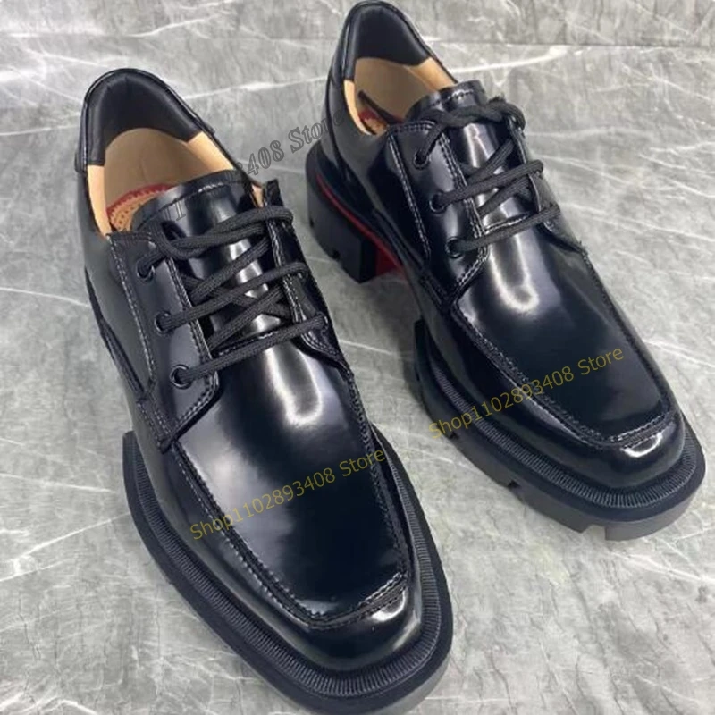 

Black Cross Tied Men Dress Shoes Cow Suede Business Dress Wedding Genuine Leather Lace up Glitter 2023 New Zapatillas Mujer