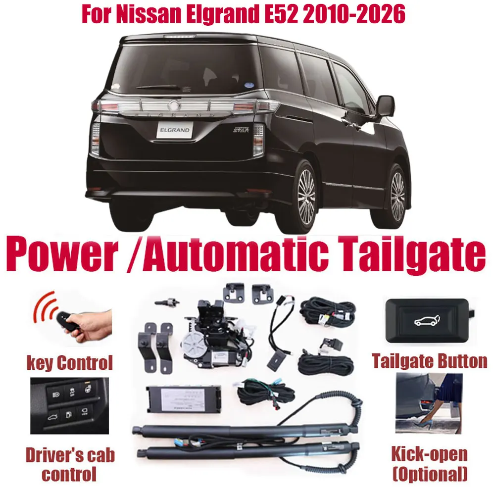 For Nissan Elgrand E52 2010-2026 Car Automatic Lifting kit Opening Trunk Intelligent Electric Lift Tailgate